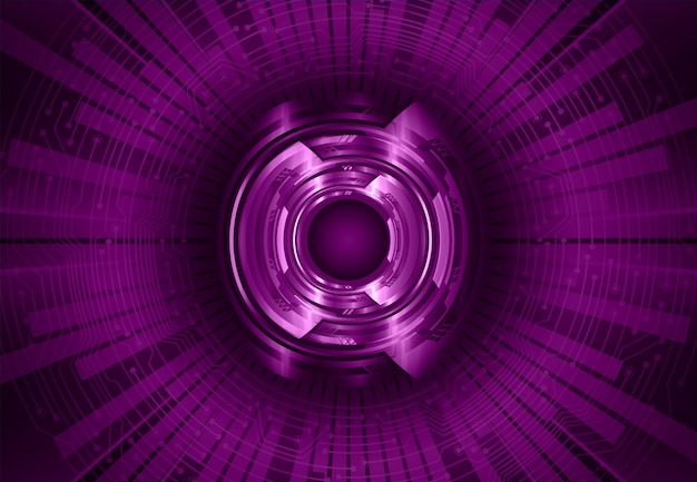 Fondo de concepto de tecnología futura de circuito cibernético ocular