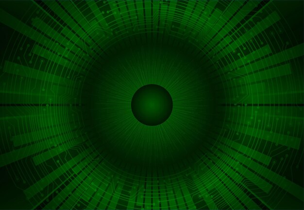 Fondo de concepto de tecnología futura de circuito cibernético ocular