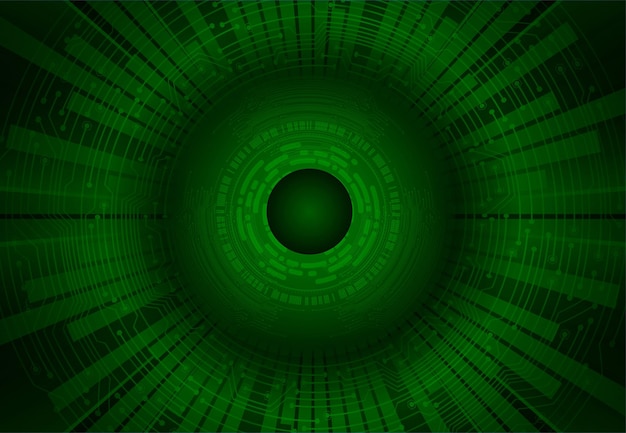 Fondo de concepto de tecnología futura de circuito cibernético ocular