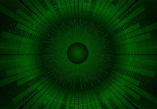 Fondo de concepto de tecnología futura de circuito cibernético ocular