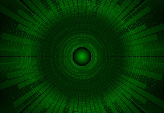 Fondo de concepto de tecnología futura de circuito cibernético ocular