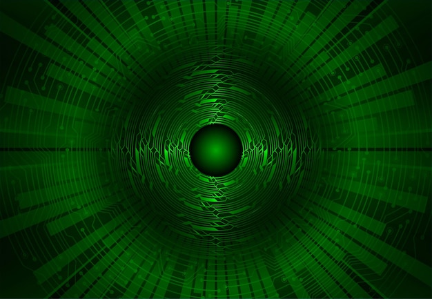Fondo de concepto de tecnología futura de circuito cibernético ocular