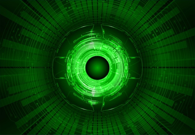 Fondo de concepto de tecnología futura de circuito cibernético ocular
