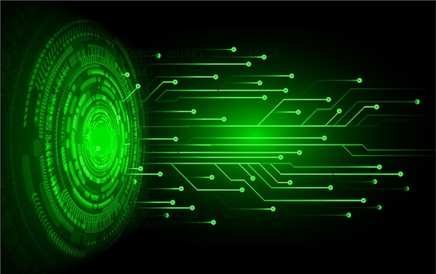 Fondo de concepto de tecnología futura de circuito cibernético ocular