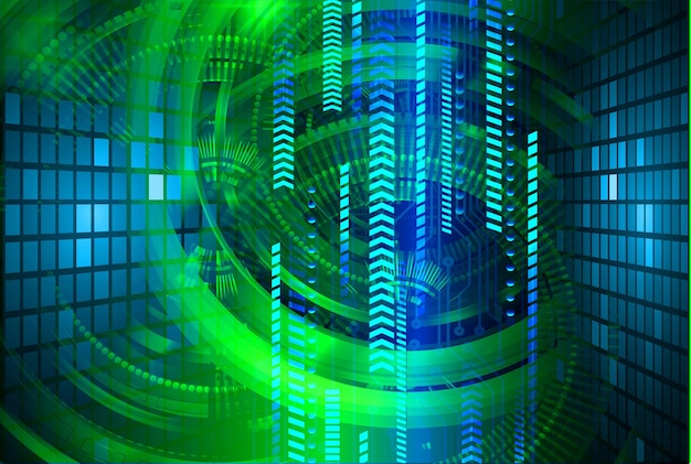 Fondo de concepto de tecnología futura de circuito cibernético de texto