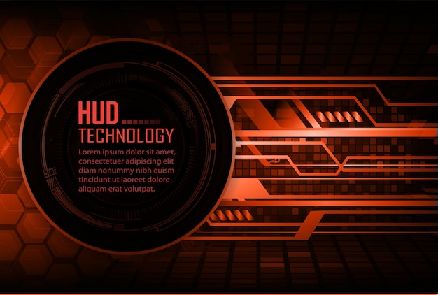 Fondo de concepto de tecnología futura de circuito cibernético de texto