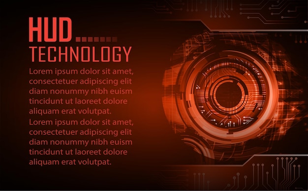 Fondo de concepto de tecnología futura de circuito cibernético de texto