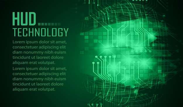 Fondo de concepto de tecnología futura de circuito cibernético