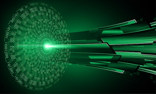 Fondo de concepto de tecnología futura de circuito cibernético