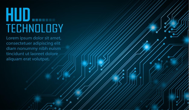 Fondo de concepto de tecnología futura de circuito cibernético