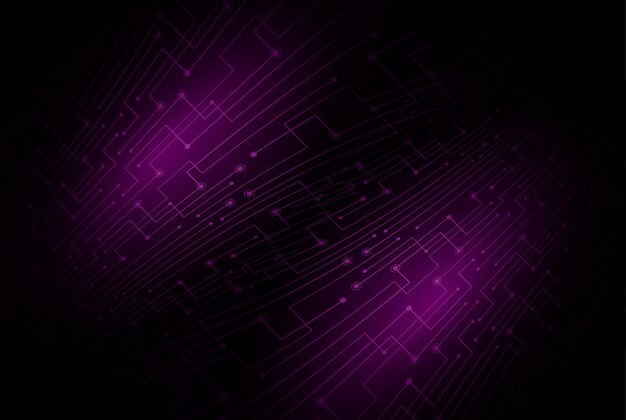 Fondo de concepto de tecnología futura de circuito cibernético