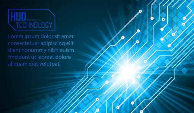 Fondo de concepto de tecnología futura de circuito cibernético