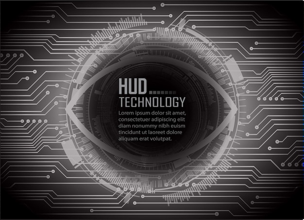 Fondo de concepto de tecnología futura de circuito cibernético