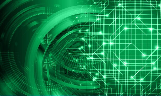 Fondo de concepto de tecnología futura de circuito cibernético