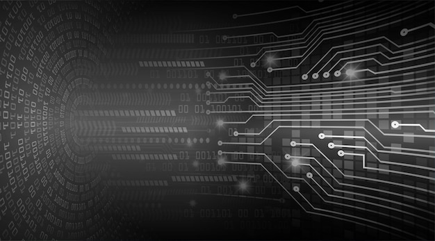 Fondo de concepto de tecnología futura de circuito cibernético