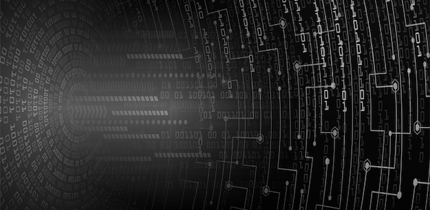 Fondo de concepto de tecnología futura de circuito cibernético