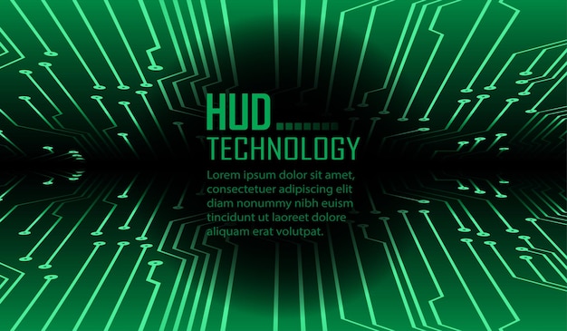 Fondo de concepto de tecnología futura de circuito cibernético