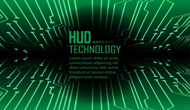 Vector fondo de concepto de tecnología futura de circuito cibernético