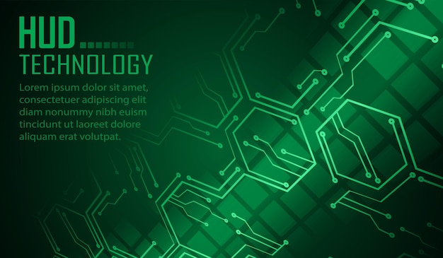 Fondo de concepto de tecnología futura de circuito cibernético