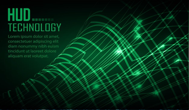 Fondo de concepto de tecnología futura de circuito cibernético