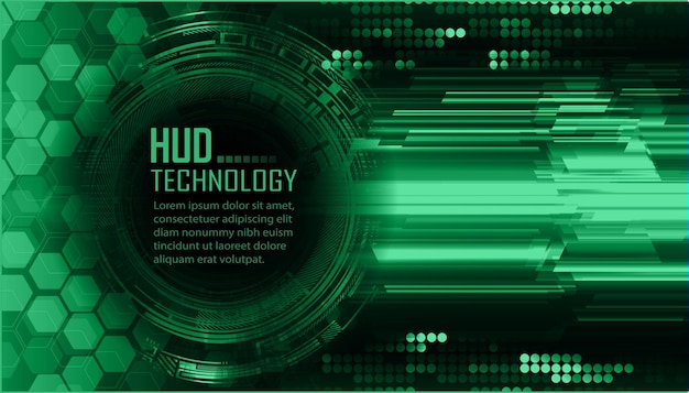 Fondo de concepto de tecnología futura de circuito cibernético