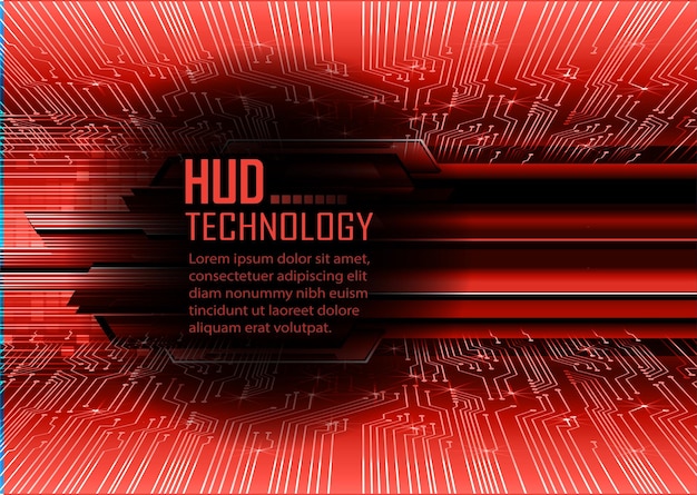 Fondo de concepto de tecnología futura de circuito cibernético