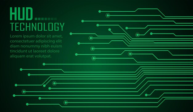 Fondo de concepto de tecnología futura de circuito cibernético