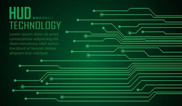 Fondo de concepto de tecnología futura de circuito cibernético