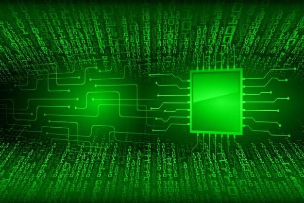 Fondo de concepto de tecnología futura de circuito cibernético