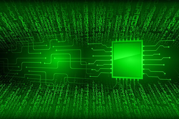 Fondo de concepto de tecnología futura de circuito cibernético