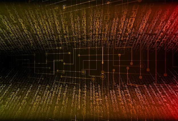 Fondo de concepto de tecnología futura de circuito cibernético