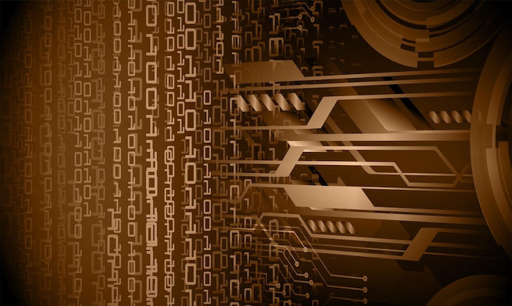 Vector fondo de concepto de tecnología futura de circuito cibernético