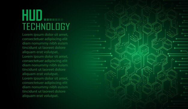 Fondo de concepto de tecnología futura de circuito cibernético