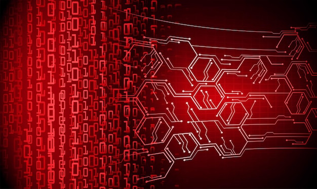 Fondo de concepto de tecnología futura de circuito cibernético
