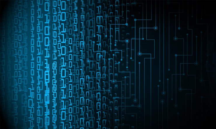 Vector fondo de concepto de tecnología futura de circuito cibernético
