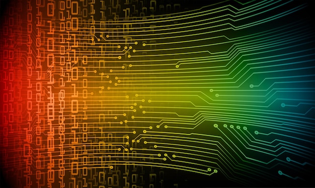 Fondo de concepto de tecnología futura de circuito cibernético