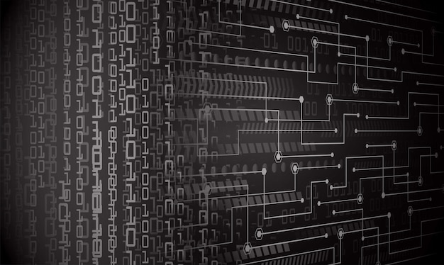 Fondo de concepto de tecnología futura de circuito cibernético