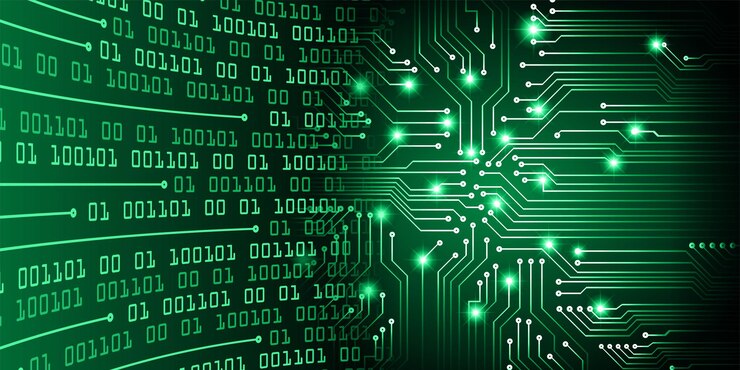 Vector fondo de concepto de tecnología futura de circuito cibernético