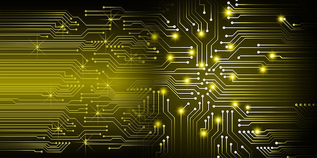 Fondo de concepto de tecnología futura de circuito cibernético