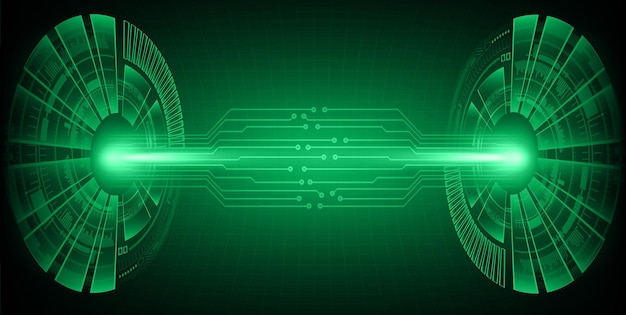 Fondo de concepto de tecnología futura de circuito cibernético