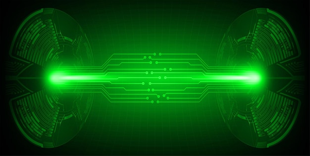 Fondo de concepto de tecnología futura de circuito cibernético