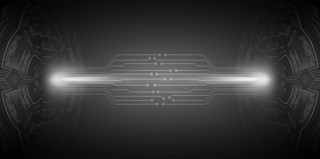 Fondo de concepto de tecnología futura de circuito cibernético