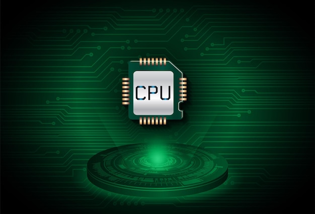 Fondo de concepto de tecnología futura de circuito cibernético