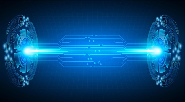 Fondo de concepto de tecnología futura de circuito cibernético