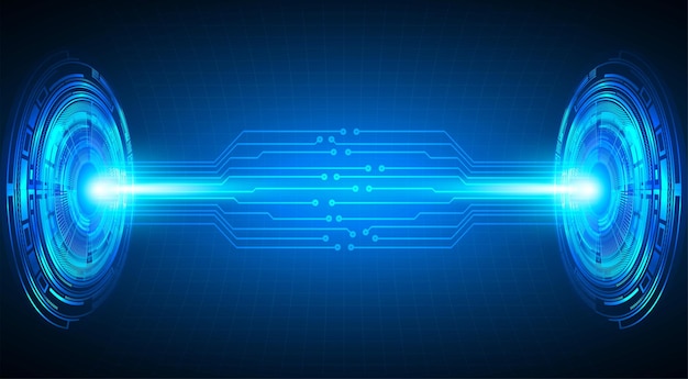 Fondo de concepto de tecnología futura de circuito cibernético