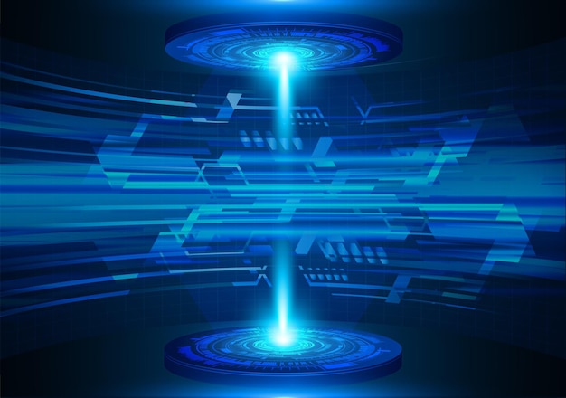 Fondo de concepto de tecnología futura de circuito cibernético