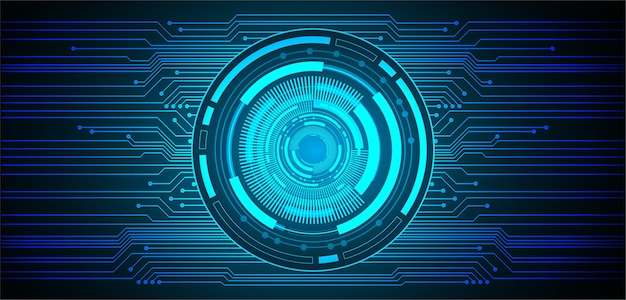 Fondo de concepto de tecnología futura de circuito cibernético