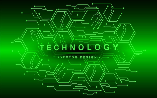 Fondo de concepto de tecnología futura de circuito cibernético