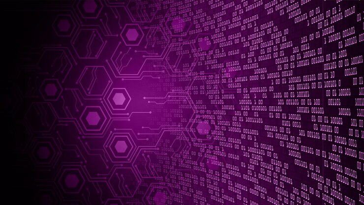 Vector fondo de concepto de tecnología futura de circuito cibernético