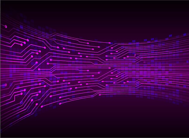 Fondo de concepto de tecnología futura de circuito cibernético